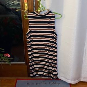 Striped billabong dress tank top sleeves